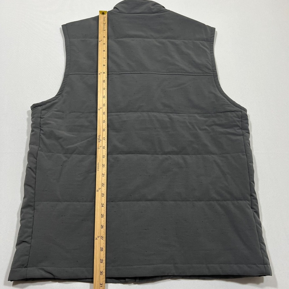 Travis Mathew Vest Snowbody Better‎ Golf Gray Puffer Quilted Outdoors Men's XL - Picture 12 of 13